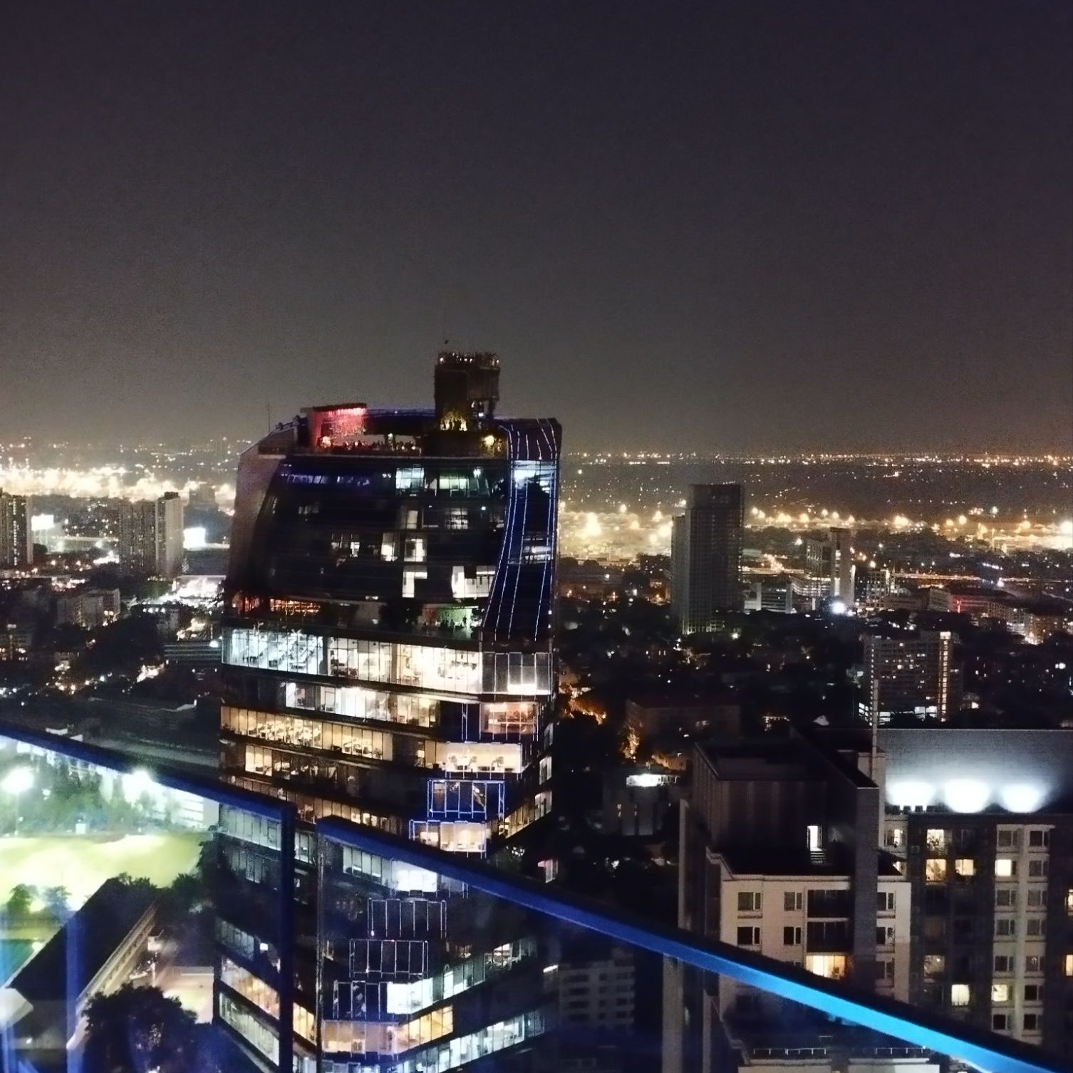 bangkok skyline at night